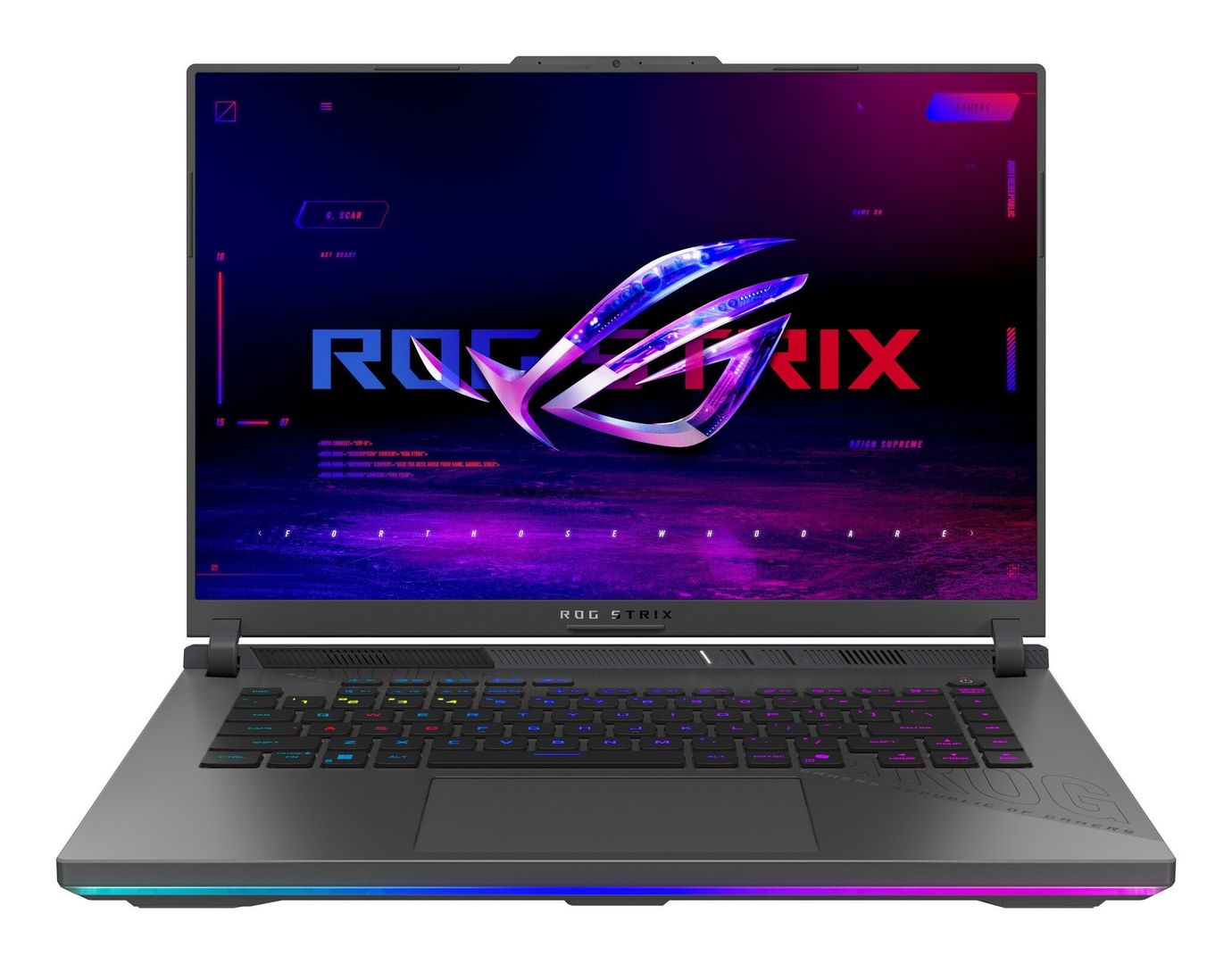 ASUS ROG Strix G16 G614PM-RV065W AMD Ryzen™ 9 8940HX Laptop 40.6 cm (16") WUXGA 16 GB DDR5-SDRAM 1 TB SSD NVIDIA GeForce RTX 5060 Wi-Fi 6E (802.11ax) Windows 11 Home Black, Grey - Image 1