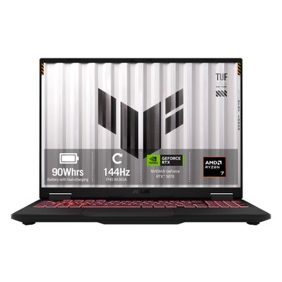 ASUS TUF Gaming A16 FA608UP-TU131W AMD Ryzen™ 7 260 Laptop 40.6 cm (16") WUXGA 16 GB DDR5-SDRAM 1 TB SSD NVIDIA® GeForce RTX™ 5070 Laptop GPU Wi-Fi 6E (802.11ax) Windows 11 Home Grey QWERTZ German