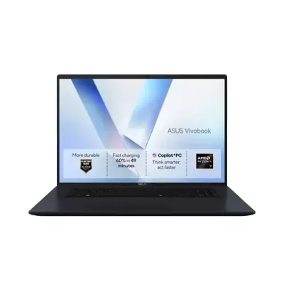 ASUS Vivobook 18 M1807GA-S8002W Copilot+ PC AMD Ryzen AI 5 430 Laptop 45.7 cm (18") WUXGA 16 GB DDR5-SDRAM 512 GB SSD Wi-Fi 6 (802.11ax) Windows 11 Home Blue
