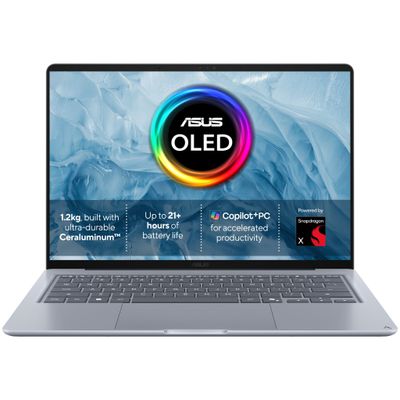ASUS Zenbook 14 UX3480QA OLED 14" Laptop, Copilot PC Ð Snapdragon X, 512 GB SSD, Beige, Cream - Thumbnail 2