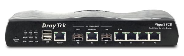 DrayTek Vigor 2928 Multi-Gigabit Multi-WAN Wired FTTP Router