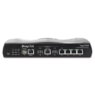 DrayTek Vigor 2928 Multi-Gigabit Multi-WAN Wired FTTP Router - Thumbnail 2