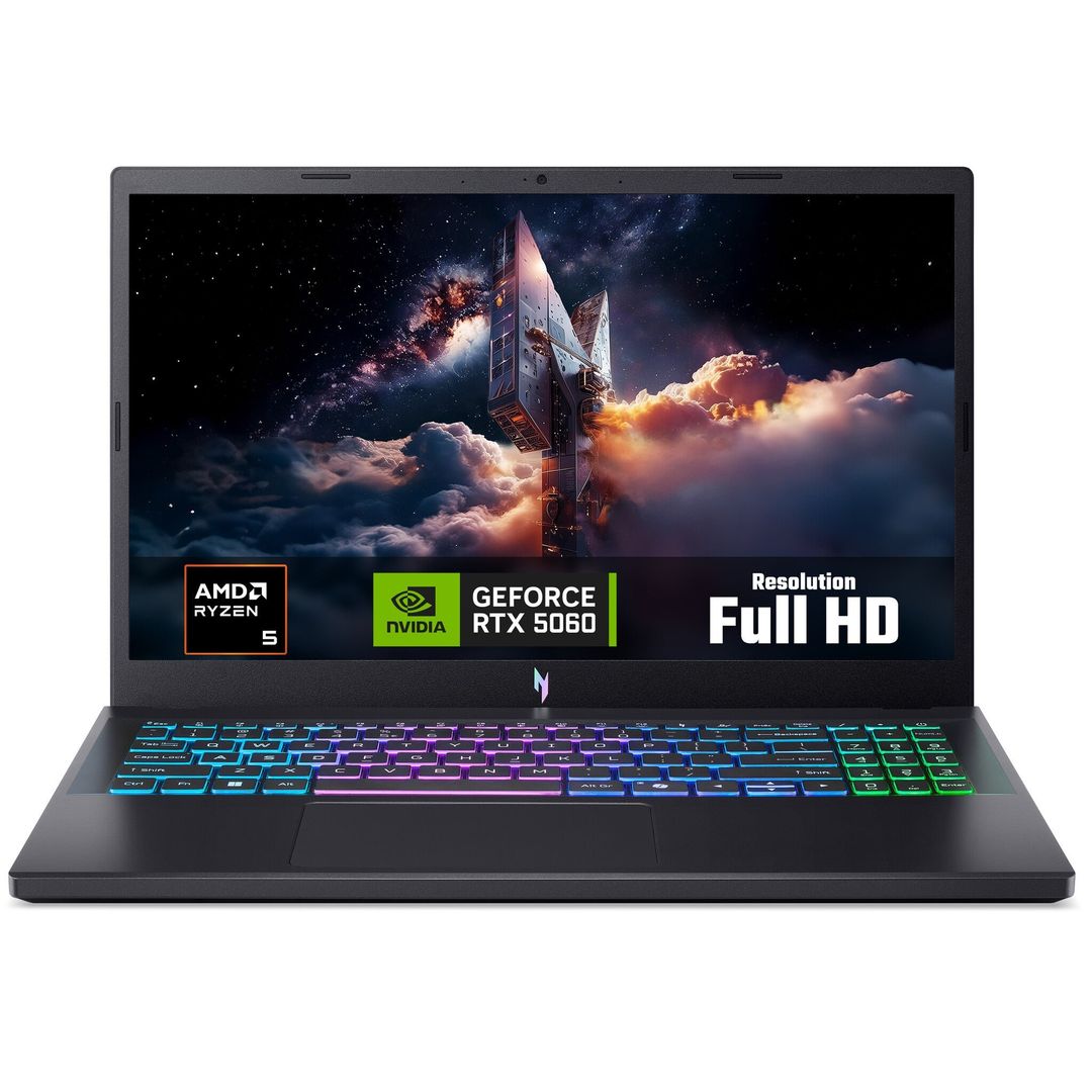 ACER Nitro V15 15.6" Gaming Laptop - AMD Ryzen™ 5, RTX 5060, 512 GB SSD, Black - Image 1