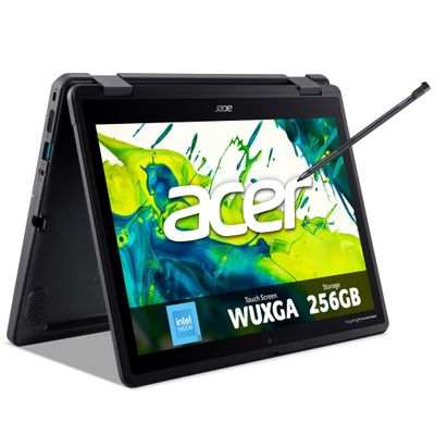 Acer TravelMate Spin B3 B3 Spin 12 convertible laptop (TMB312RN-31) - Intel N150 8GB RAM 256GB SSD 12.2" WUXGA touchscreen Windows 11 - Thumbnail 2