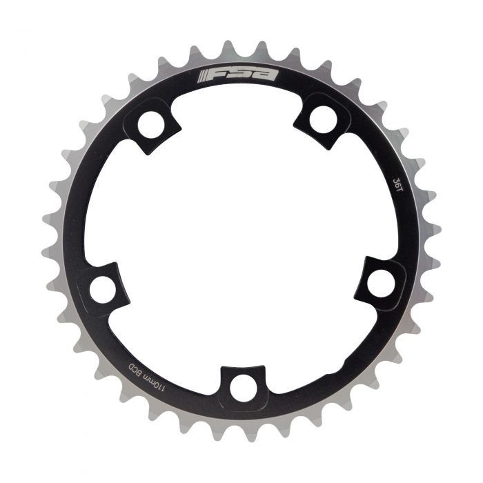 FSA Pro Road Shimano/SRAM 10/11-Speed Chainring - Black, 110mm, 36T - Image 1
