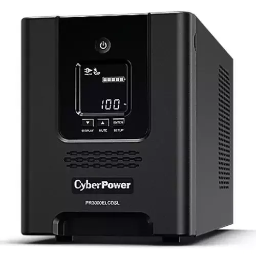 CyberPower PR3000ELCDSL uninterruptible power supply (UPS) Line-Interactive 3 kVA 2700 W 9 AC outlet(s) - Image 1
