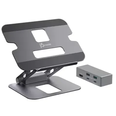 j5create JTS327 Multi-Angle 4K Docking Stand - Thumbnail 2
