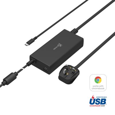 J5CREATE JUP2290C Super Charger 100 W USB Charger - 1.2 m, Black