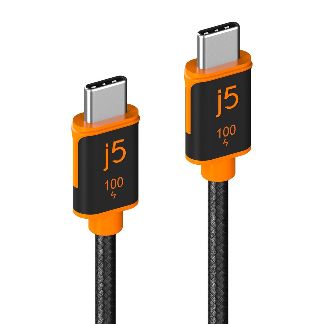 j5create JUCX25L18 USB-C® 100W Sync & Charge Cable (1.8 m / 5.9 ft - Image 1