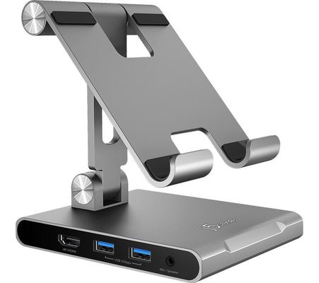 j5create JTS224 Multi-Angle Stand with Docking Station for iPad Pro