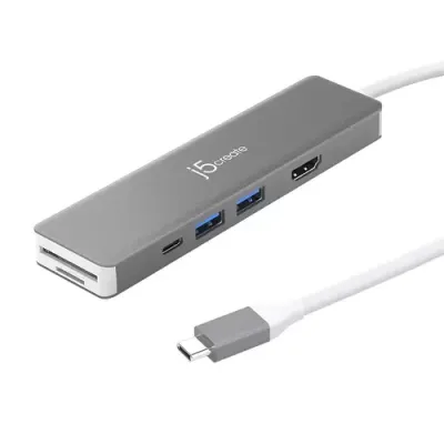 j5create JCD390 4K60 Elite USB-C 10Gbps Multi-Adapter Black