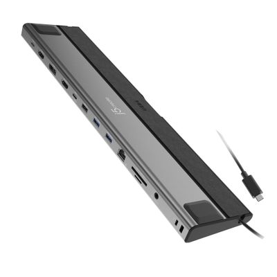 j5create JCD554 USB4 Triple 4K Display Docking Station Black - Thumbnail 2