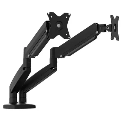 J5CREATE JTSA102-N Dual Arm Full Motion 17-32" Monitor Desk Mount - Black - Thumbnail 2