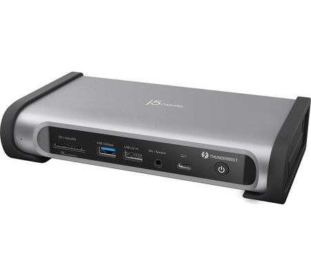 j5create JTD568 Thunderbolt 4 Quad Display Docking Station-UK Black