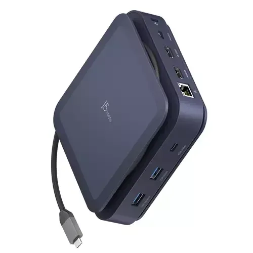 j5create JCD3196 Type-C Dock Dual 4K HDMI Black - Image 1