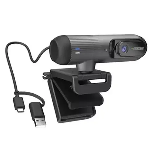 j5create JVU302 2K AI-Powered Webcam with Auto-Focus 5 MP 2560 x 1440 pixels 2K Ultra HD 60 fps USB-C Black - Image 1
