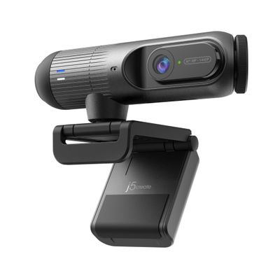 j5create JVU302 2K AI-Powered Webcam with Auto-Focus 5 MP 2560 x 1440 pixels 2K Ultra HD 60 fps USB-C Black - Thumbnail 2