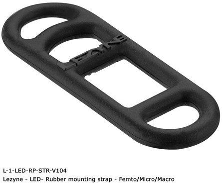 Lezyne Rubber Mounting Strap For Femto/KTV/Zecto Lights