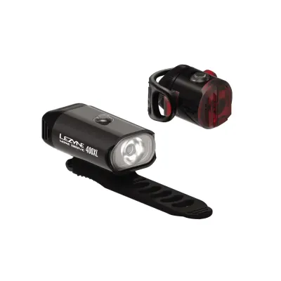 Lezyne Mini Drive 400XL / Femto USB Drive Light Set Black/Black