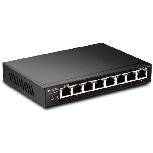 DrayTek G1080 Managed Gigabit Ethernet (10/100/1000) Black - Image 1