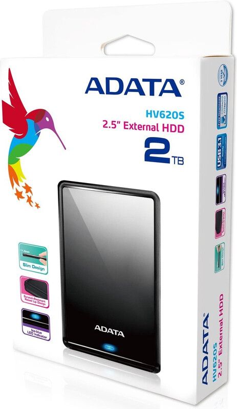ADATA HV620S external hard drive 2 TB USB Type-C 3.2 Gen 1 (3.1 Gen 1) Black - Image 1