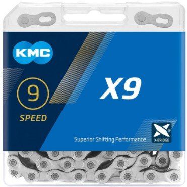 KMC X9 9 Speed Chain - Silver