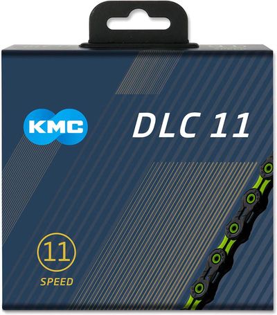KMC DLC 11 Speed Chain Black/Green - Thumbnail 2