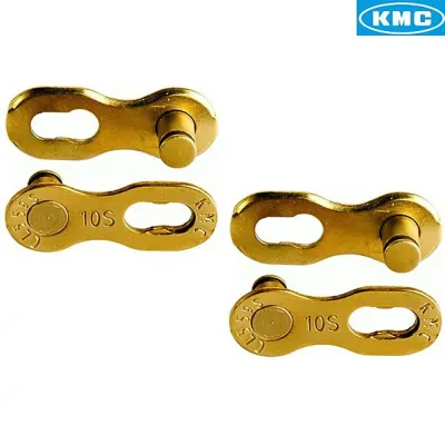 KMC 10R MissingLink 10 Speed Reusable Chain Links - Ti-N Gold - Thumbnail 2