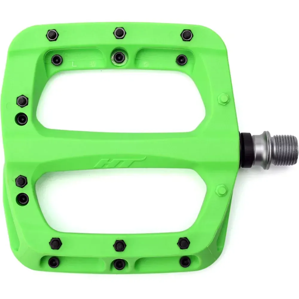 HT Components PA03A MTB Pedals Green - Image 1