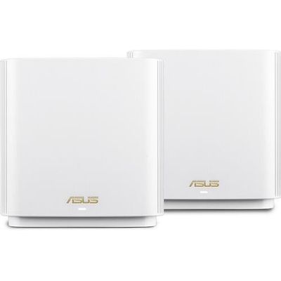 ASUS ZenWiFi AX XT8 (W-2-PK) wireless router Gigabit Ethernet Tri-band (2.4 GHz / 5 GHz / 5 GHz) White