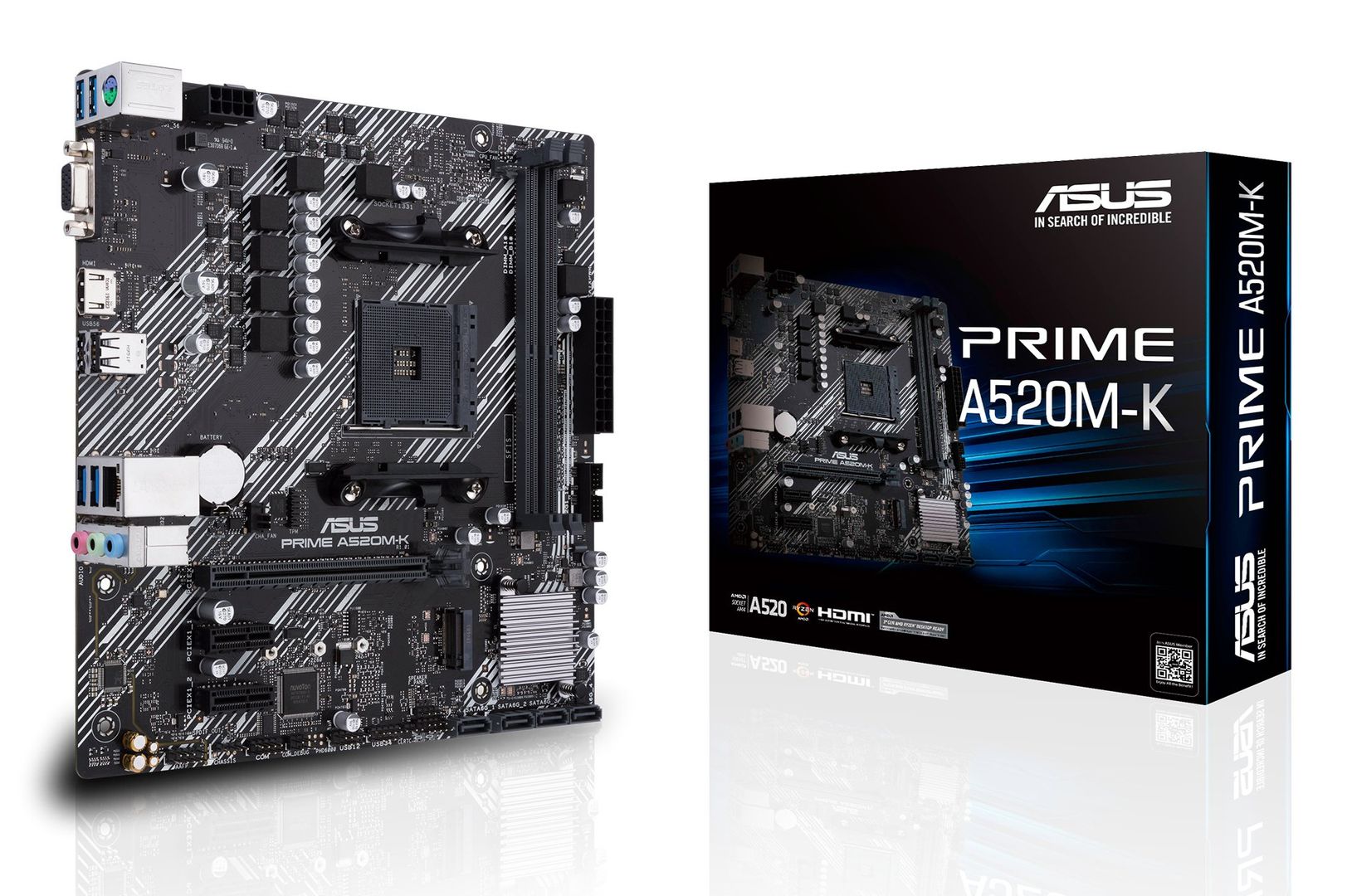 ASUS PRIME A520M-K AMD A520 Socket AM4 micro ATX - Image 1