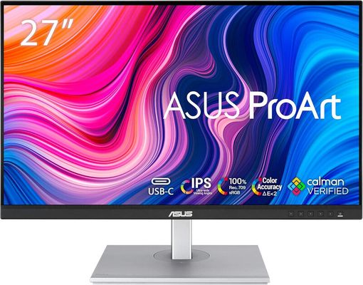 ASUS ProArt PA278CV computer monitor 68.6 cm (27") 2560 x 1440 pixels Wide Quad HD Black Silver