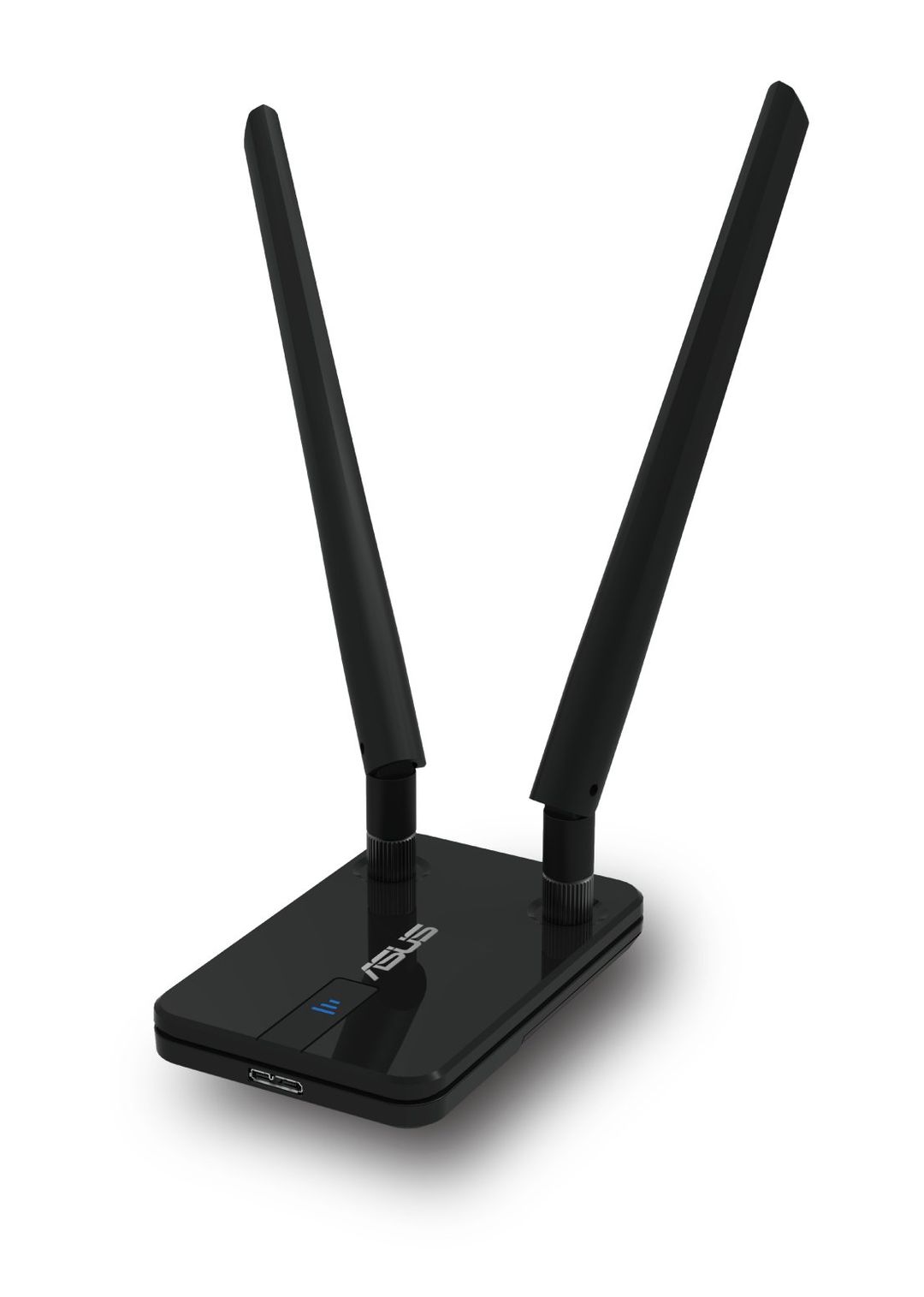 ASUS USB-AC58. Top Wi-Fi standard: Wi-Fi 5 (802.11ac) Wi-Fi band: Dual-band (2.4 GHz / 5 GHz). Product colour: Black - Image 1