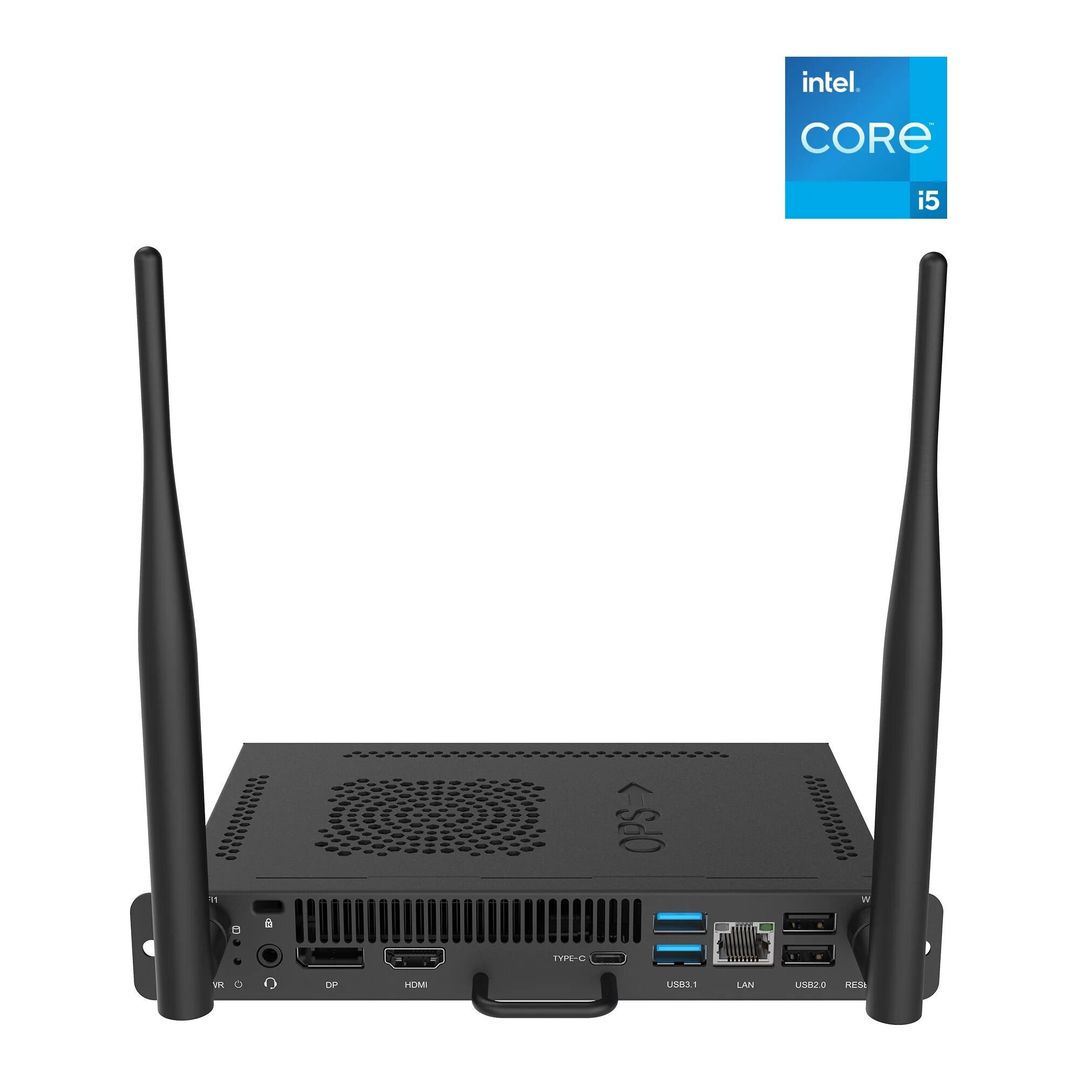 BenQ TEY41-i5 Intel® Core™ i5 i5-1235U 16 GB DDR4-SDRAM 256 GB SSD Windows 11 Pro Rack-mounted chassis PC Black - Image 1