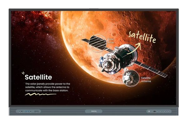 BenQ RP6504 interactive whiteboard 165.1 cm (65") 3840 x 2160 pixels Touchscreen Black