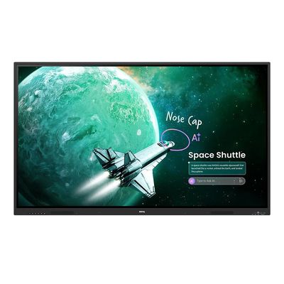 BenQ RE6505A interactive whiteboard 165.1 cm (65") 3840 x 2160 pixels Touchscreen Black USB - Thumbnail 2