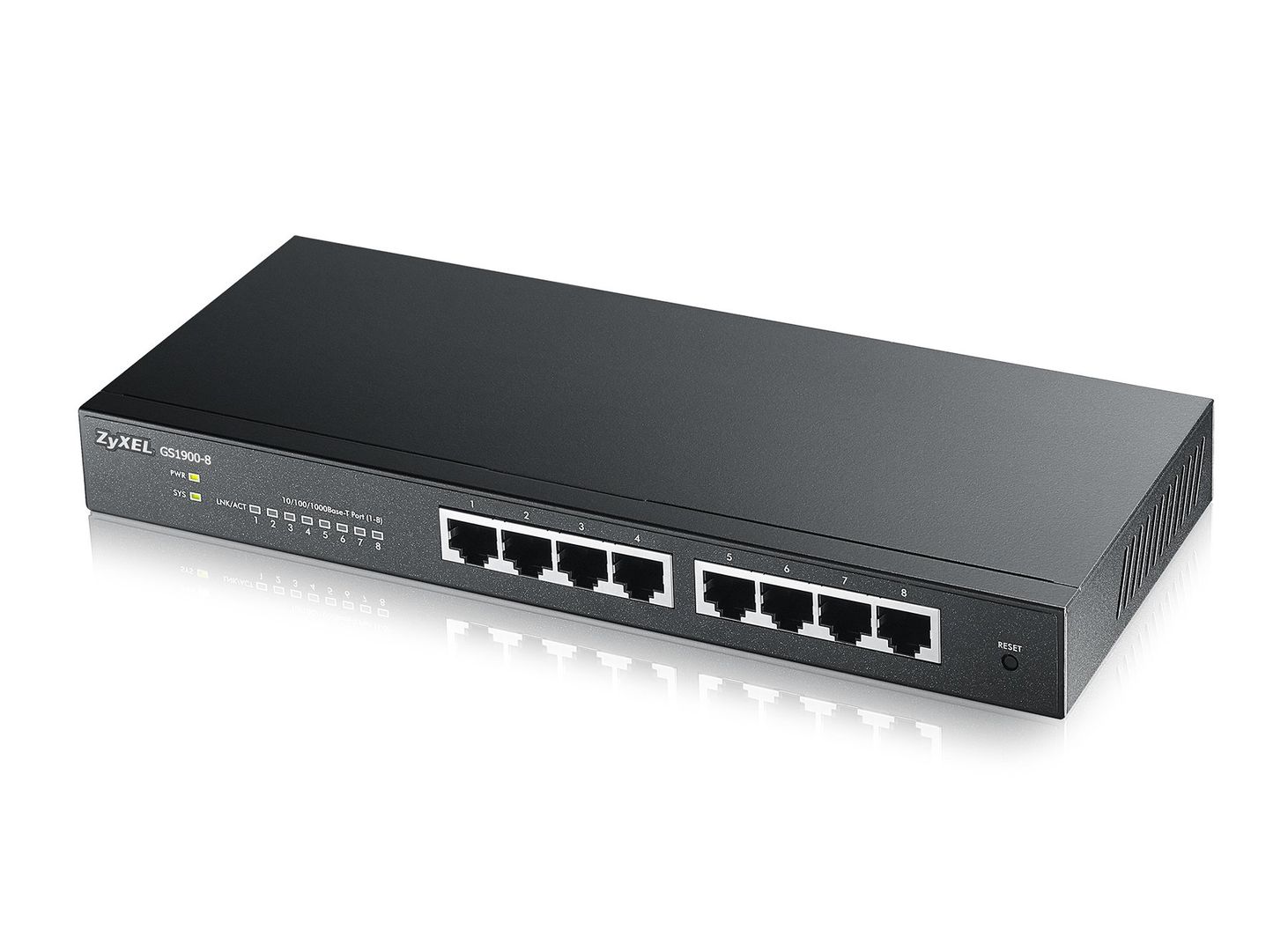 Zyxel GS1900-8 Managed L2 Gigabit Ethernet (10/100/1000) Black - Image 1