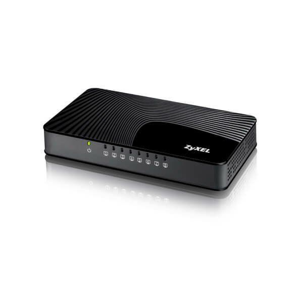 Zyxel GS-108S v2 Unmanaged Gigabit Ethernet (10/100/1000) Black - Image 1