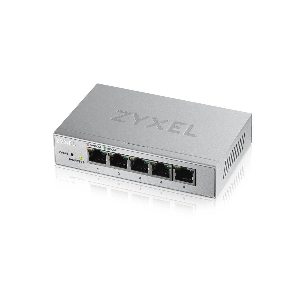 Zyxel GS1200-5 Managed Gigabit Ethernet (10/100/1000) Silver - Image 1
