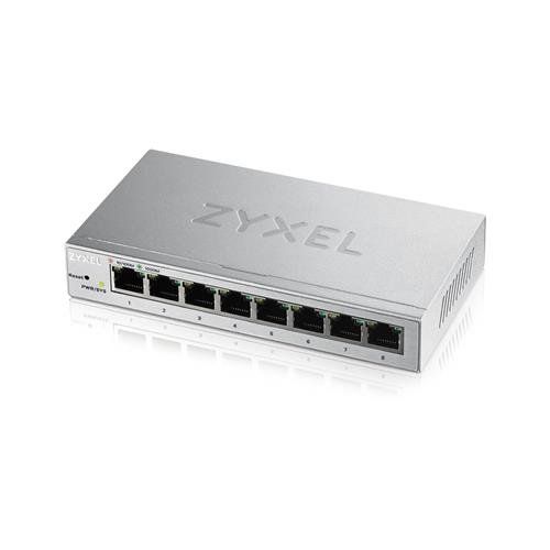 Zyxel GS1200-8 Managed Gigabit Ethernet (10/100/1000) Silver - Image 1