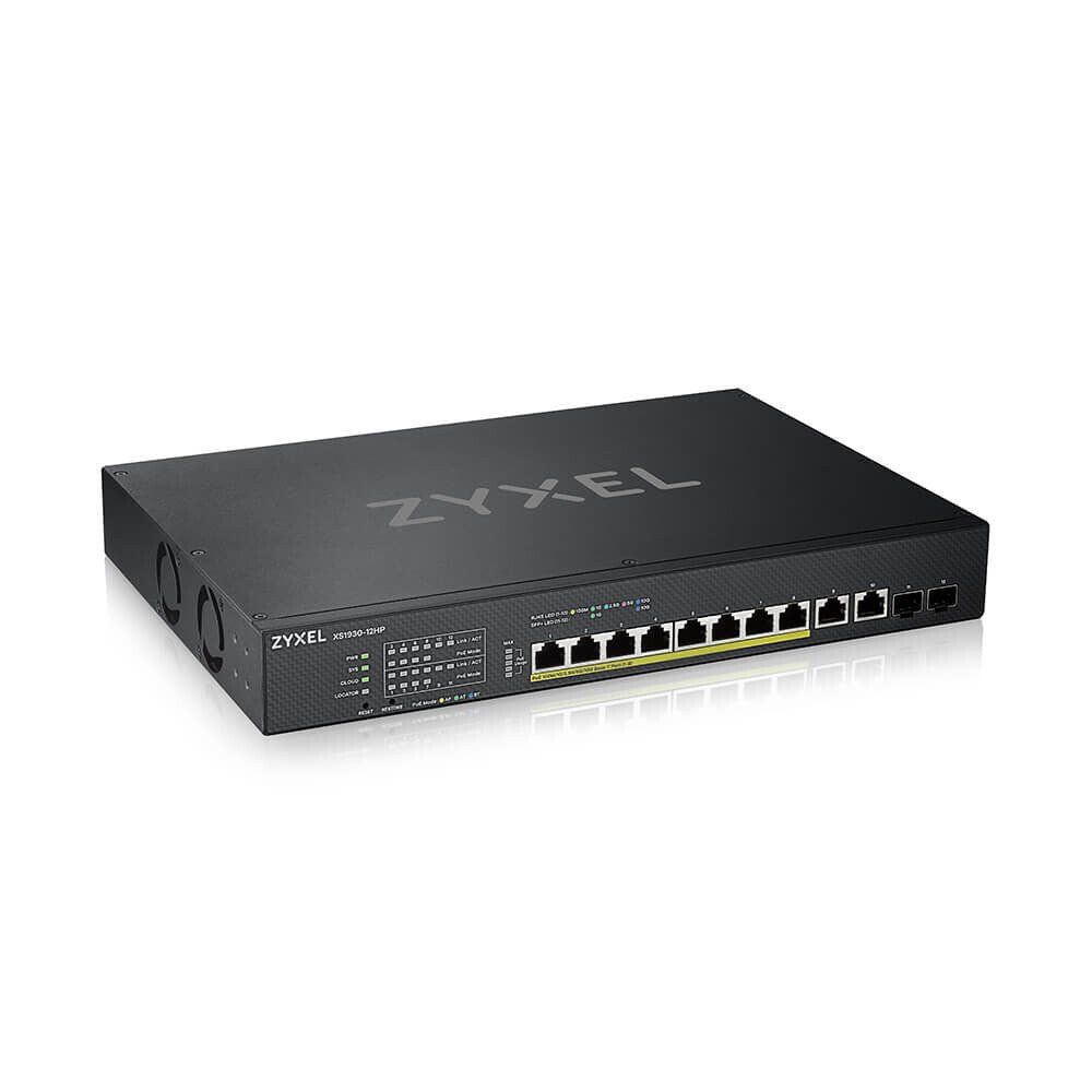 Zyxel XS1930-12HP-ZZ0101F network switch Managed L3 10G Ethernet (100/1000/10000) Power over Ethernet (PoE) Black - Image 1