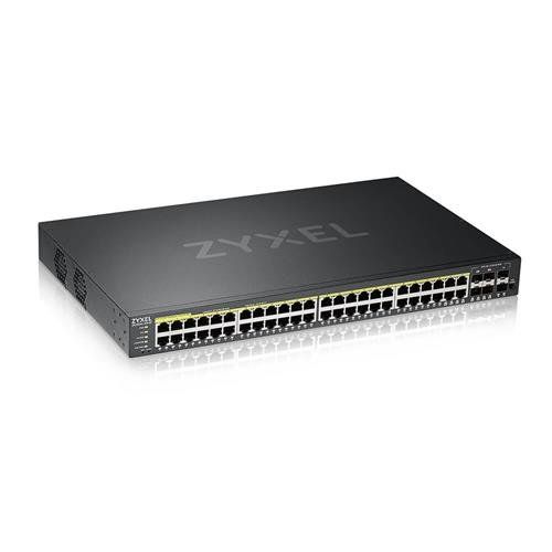 Zyxel GS2220-50HP-GB0101F network switch Managed L2 Gigabit Ethernet (10/100/1000) Power over Ethernet (PoE) Black - Image 1
