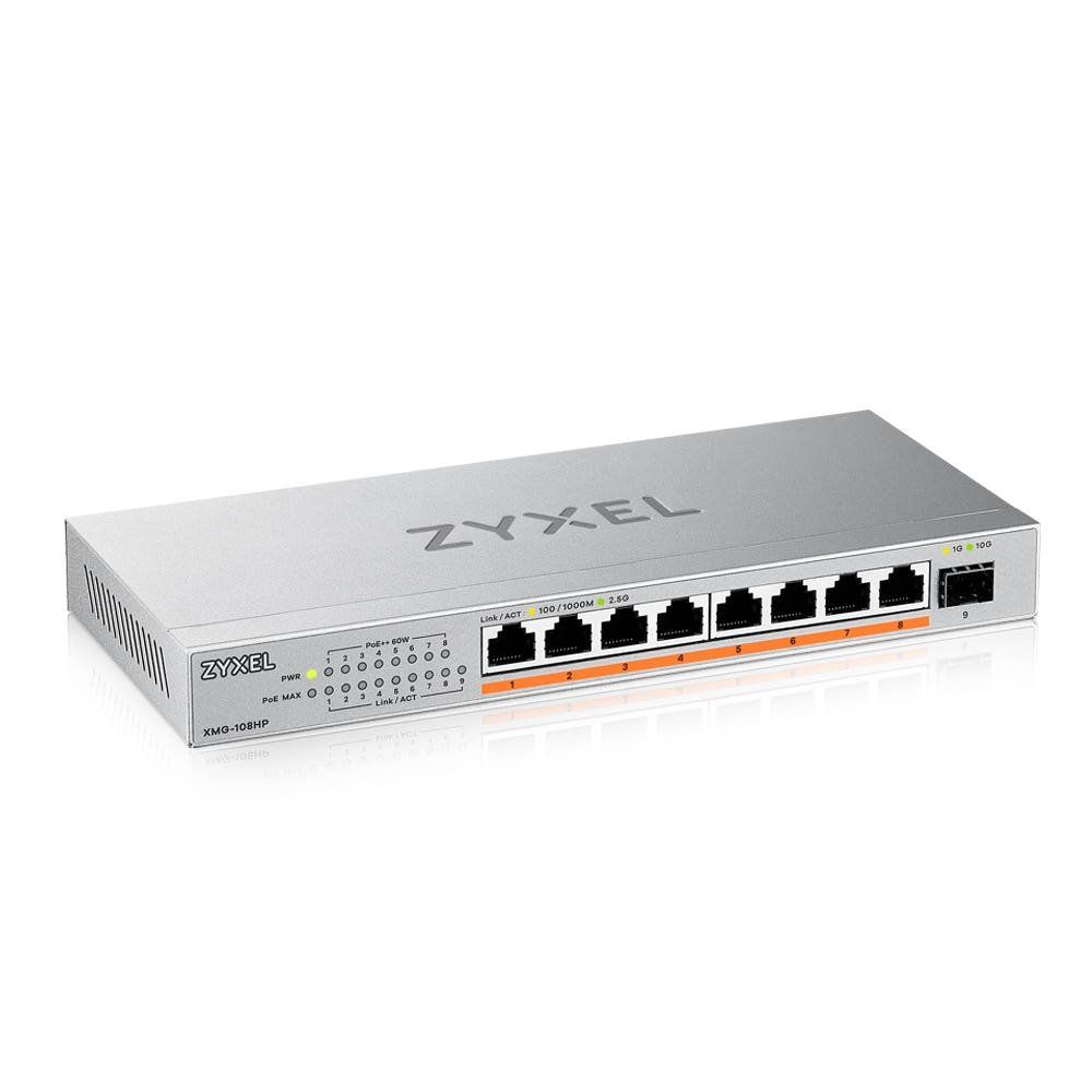 Zyxel XMG-108HP Unmanaged 2.5G Ethernet (100/1000/2500) Power over Ethernet (PoE) - Image 1