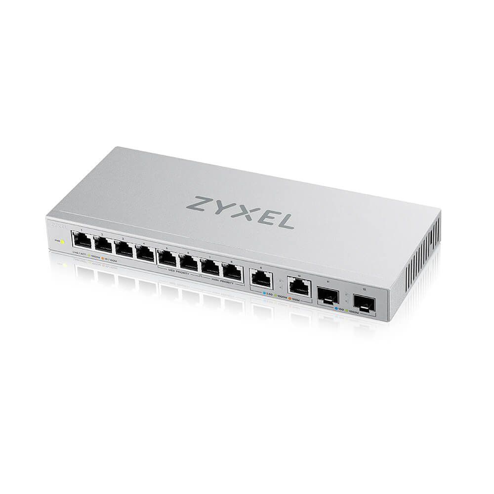 Zyxel XGS1010-12-ZZ0102F network switch Unmanaged Gigabit Ethernet (10/100/1000) Grey - Image 1