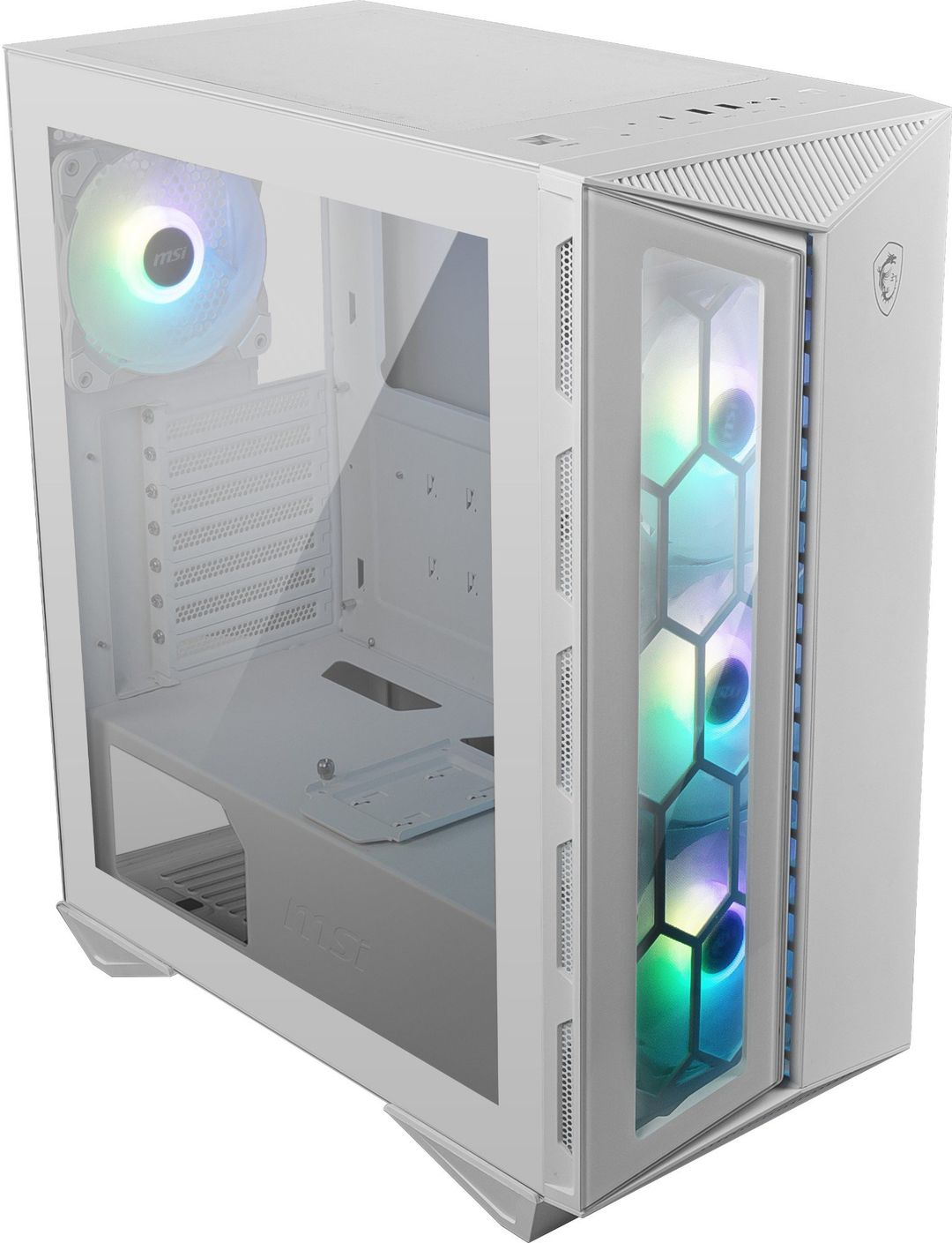 MSI MPG GUNGNIR 110R WHITE Mid Tower Gaming Computer Case 'White. - Image 1
