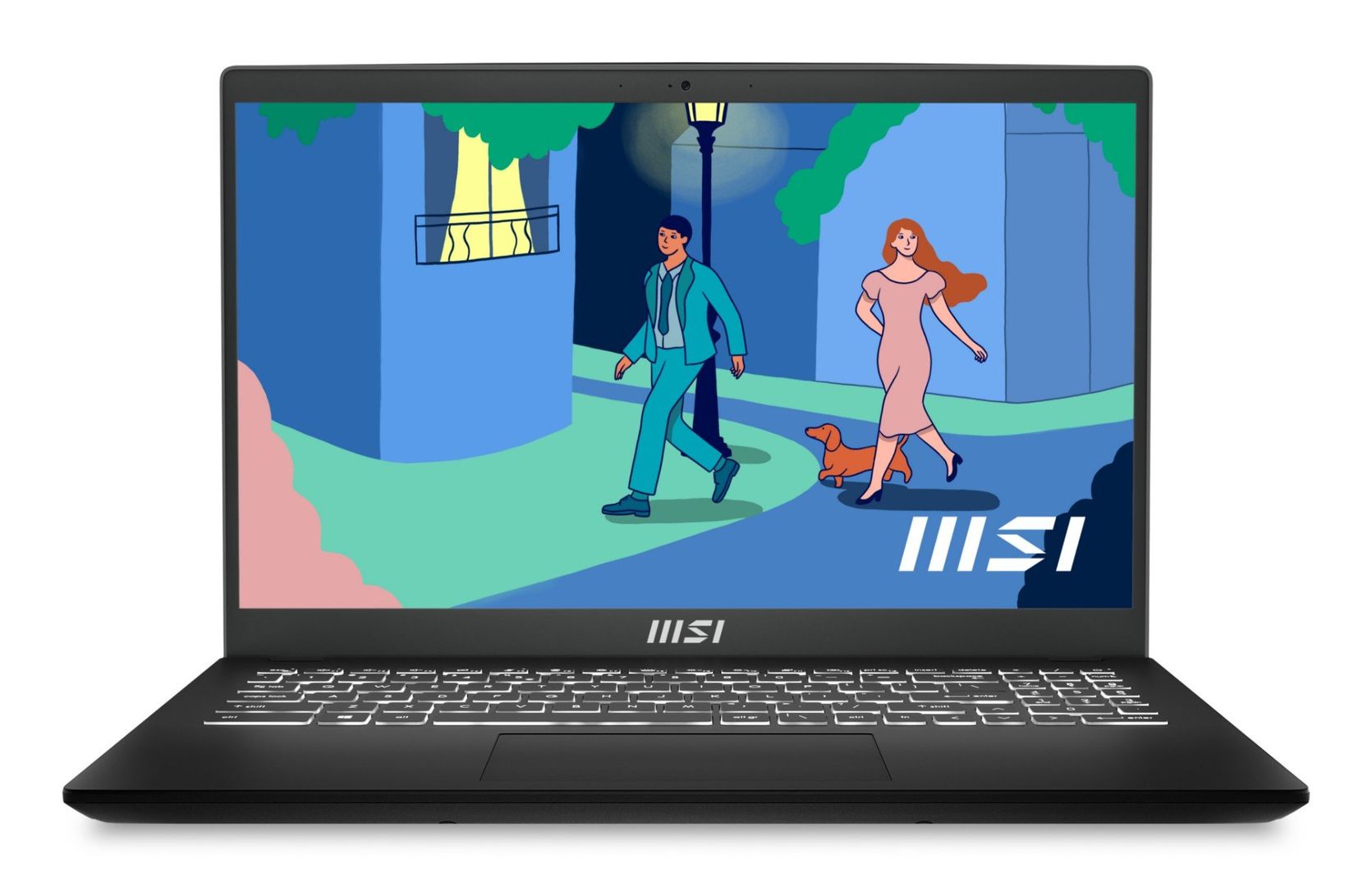 MSI Modern 15 B12M-026UK Intel® Core™ i7 i7-1255U Laptop 39.6 cm (15.6") Full HD 8 GB DDR4-SDRAM 256 GB SSD Wi-Fi 6 (802.11ax) Windows 11 Home Black - Image 1