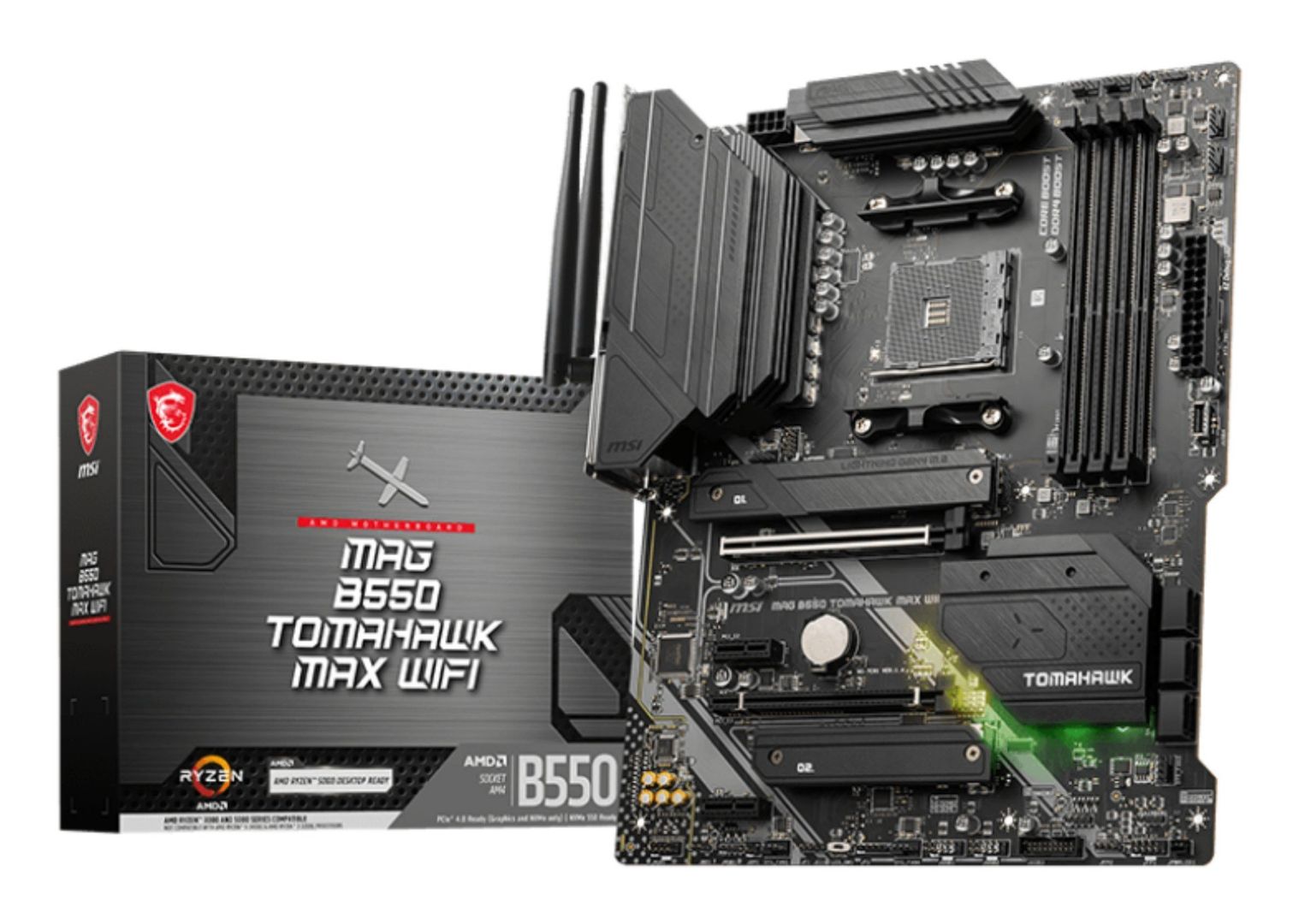 MSI MAG B550 TOMAHAWK MAX WIFI AMD B550 Socket AM4 ATX - Image 1