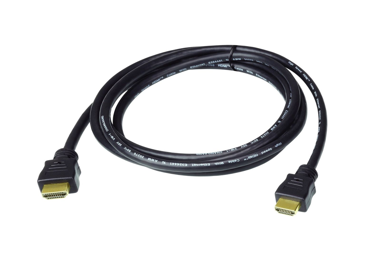 ATEN High Speed HDMI Cable with Ethernet True 4K ( 4096X2160 @ 60Hz); 3 m HDMI Cable with Ethernet - Image 1