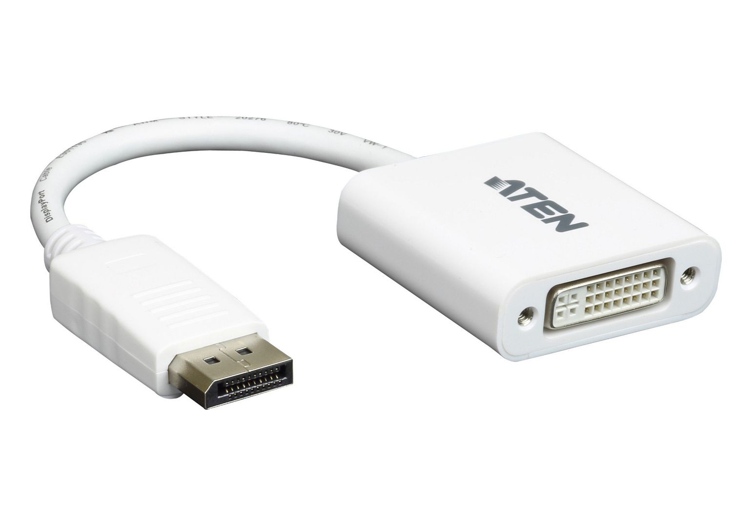 ATEN DisplayPort to DVI converter, PC: Up to UXGA / HDTV: Up to 1080i,1080p - Image 1