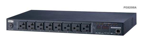 ATEN PE8208AV power distribution unit (PDU) 8 AC outlet(s) 1U Black